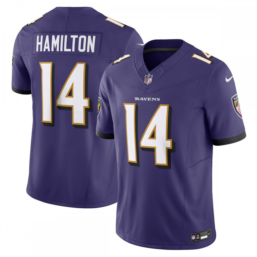 Kyle Hamilton Baltimore Ravens Nike Vapor F.U.S.E. Limited Jersey - Purple-Profan Arena